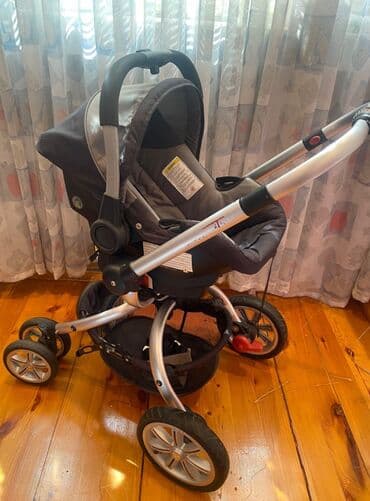 детская каляска: Коляска 3в1, Б/у, Самовывоз — 3