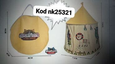 uşaqlar üçün çadır: Uşaq üçün oyun çadırı Ölçülər şəkildə qeyd olunmuşdur kod nk25321 — 1