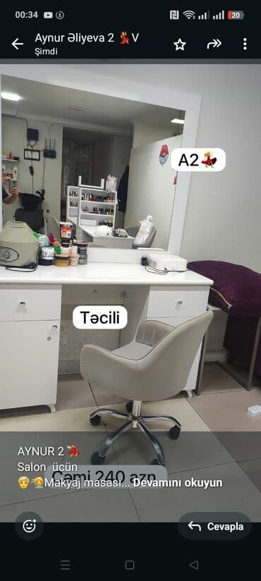 Tibbi çarpayılar: Saş kəsimi üçün masa — 1