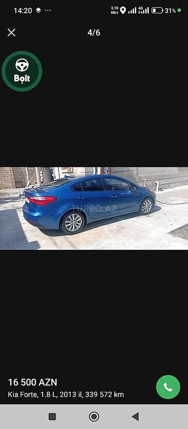 satılık atv: Kia Cerato sedan – mavi rəng. taksi sertifikati var 2005 masinim var — 5