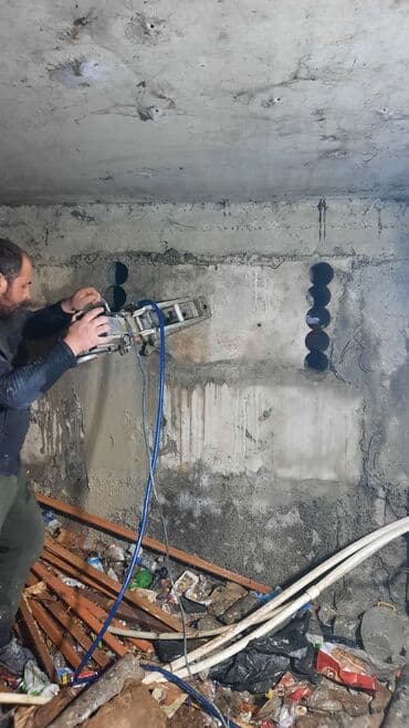 Santexnik işləri: Beton kesilmesi deşilmesi dsğdılması sökilmesi spkinti işleri kesinti — 4