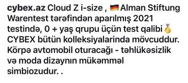 cybex baku: Cybex Icloud Z 0 ayindan 12 aya 
Yeni! Qutuda — 2