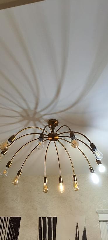 Çılçıraq, 10 və daha çox lampa, Metal
