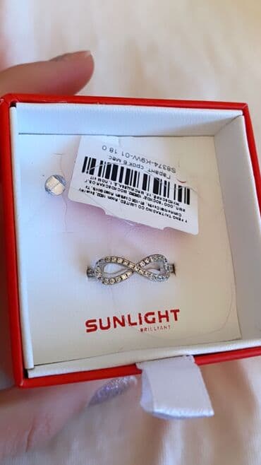 tek qas brilliant uzukler: Rusiyanin meshhur sunlight brilliant markasi-Olcu-18-Gumushdu(qaralmir — 1