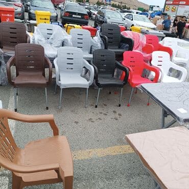 белая садовая мебель: Stullar topdan və pərakəndə Topdan satiş var Ağ rəng Boz rəng — 4