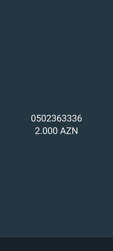Nömrə: ( 050 ) ( 502363336 ), İşlənmiş lalafo.az -da Nömrə: ( 050 ) ( 502363336 ), İşlənmiş