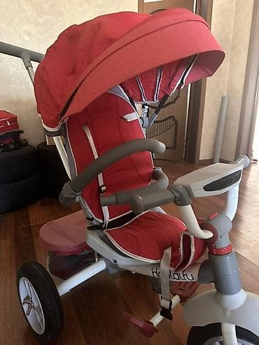 velosiped satislari: Uşaq üçtəkərli velosiped-araba (tricycle) – qırmızı rəng — 2