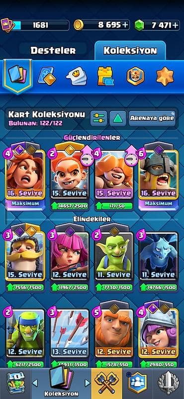 video reqstrator: Clash Royale hesabı – güclü və tam kart kolleksiyası ilə - Kral — 3