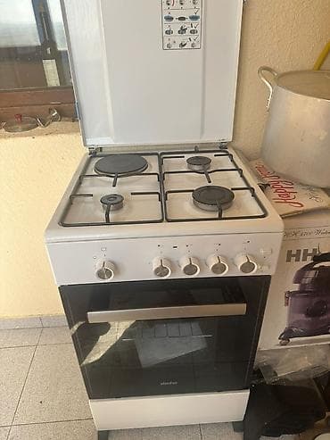 Qarışıq sobası Ayrıca dayanan, 4 gözlü, Yeni