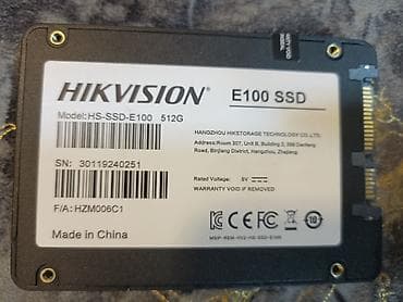 Hikvision E100 SSD – 512 GB Sağlamlıq faizi:100 Problemsizdir ideal