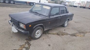 ваза напольная стеклянная высокая без узора: VAZ 2107 sedan - Korpus: 4 qapılı, klassik kvadrat dizayn, qara rəng — 1