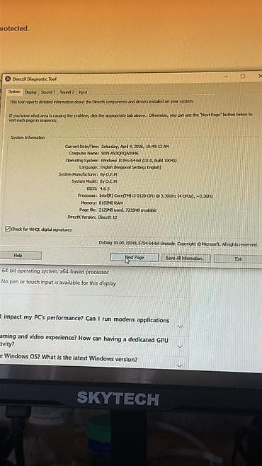 Masaüstü kompüterlər və iş stansiyaları: Stolüstü kompüter seti - Monitor: Skytech 24" (təxmini), Full HD — 3