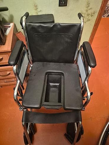 Tibbi avadanlıq: Tualet funksiyalı əlil arabası - Evdə istifadəyə uyğun, sanitar — 1