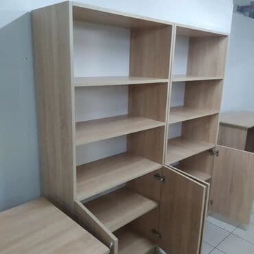 Sifarişlə ofis oturacaqları: Künc dolab, 2 qapılı, Polkalı, Siyirməsiz, Teksturalı laminat, Türkiyə — 4