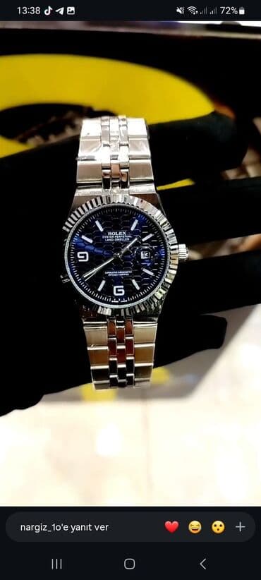 Qol saatı, Rolex, rəng - Gümüşü