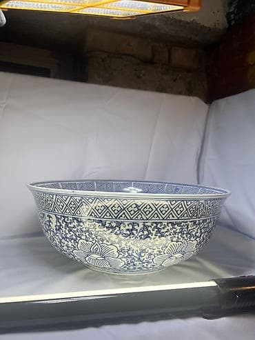 Məhsul: 2 ədəd mətbəx əşyası dəsti 1) Böyük dekorativ porselen kasa -