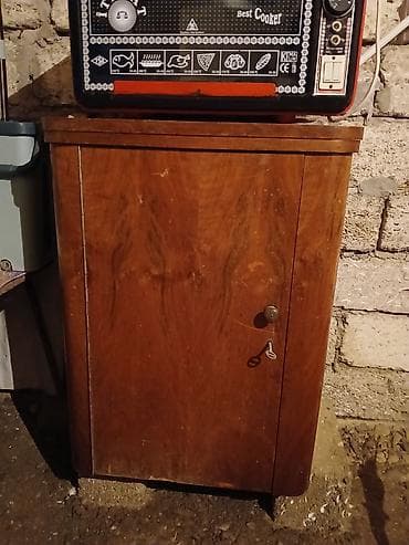 perde 2: Taxta tikiş maşını dolabı – retro model - Material: möhkəm təbii ağac — 1
