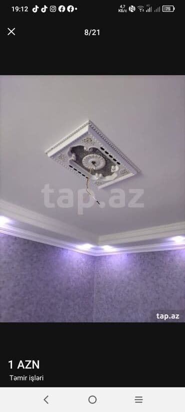 споты потолочные в баку: Təmir tikinti kafel metlax, rəngsaz, alciban suvaq santexnika və — 23