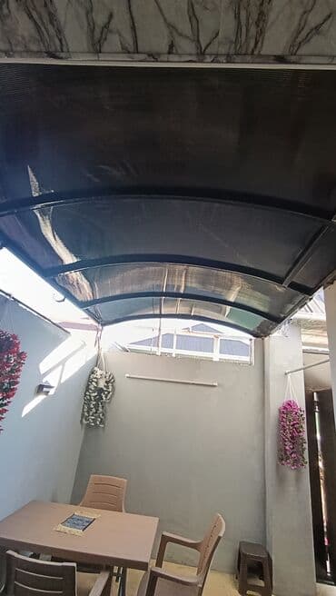 turba boru: Polikarbonat dam örtüyü –en 2.50 uzunu 3.50 yarımdairəvi (tağvari) — 3