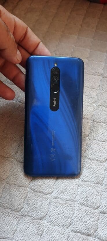 бу xiaomi redmi 7 16 гб черный | объявление создано 22 июля 2020: Redmi 8, 2 GB, rəng - Mavi, Barmaq izi — 1