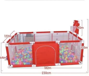 böyük manejlər: Uşaq oyun maneji+pulsuz çatdırılma+30eded top. Böyük ölçüdə — 8