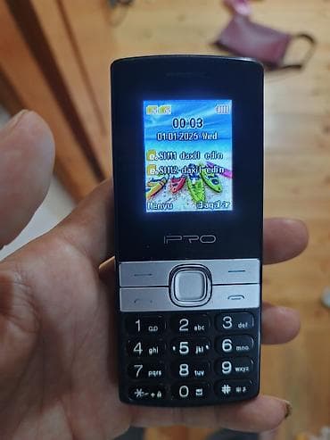 IPRO düyməli mobil telefon Xüsusiyyətlər: - İki SIM dəstəyi (ekranda at lalafo.az IPRO düyməli mobil telefon Xüsusiyyətlər: - İki SIM dəstəyi (ekranda
