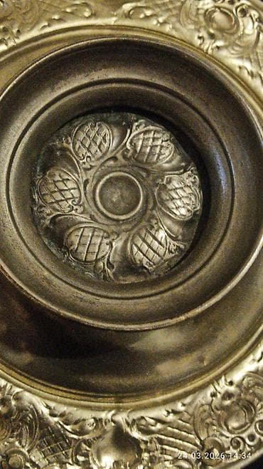 kas: Məhsul: Mis qab – kolleksiya üçün köhnə tipli metal qazan/kasa 1910 — 5