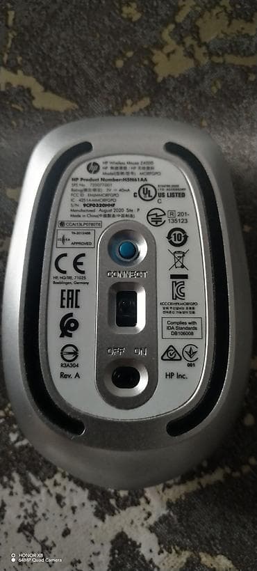 rəsmi note 9 pro: HP Wireless Mouse Z4000 (Model: MORFQFQO, P/N: H5N61AA) - Simsiz — 2