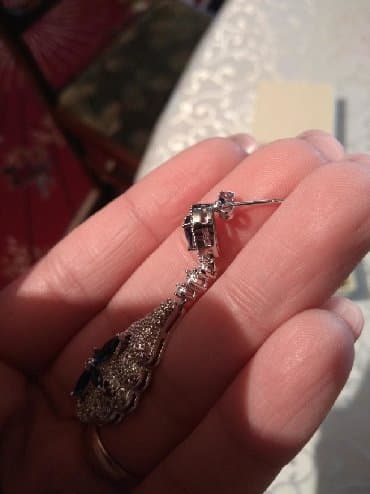 qizil halqa sirqalar: Sırğa, Platin — 3