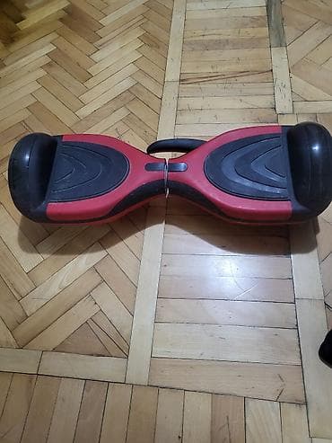 electro: Özünü tarazlayan elektrikli hoverboard/skuter - Rəng: qırmızı-qara - — 2