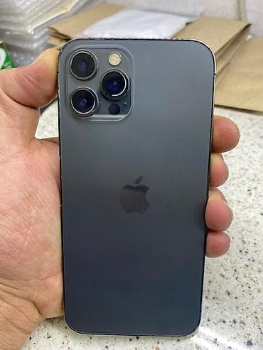 iphone 12 pro irsad: IPhone 12 Pro Max, 128 GB, Space Gray, Zəmanət, Face ID — 1