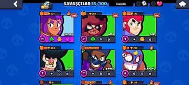 bakcell nomreler 210: Brawl Stars hesabı – geniş döyüşçü kolleksiyası - Ümumi göstərici — 10