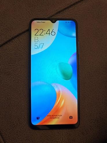 iphone 4 pro max: Redmi 10C, 64 GB, rəng - Göy, Barmaq izi — 5
