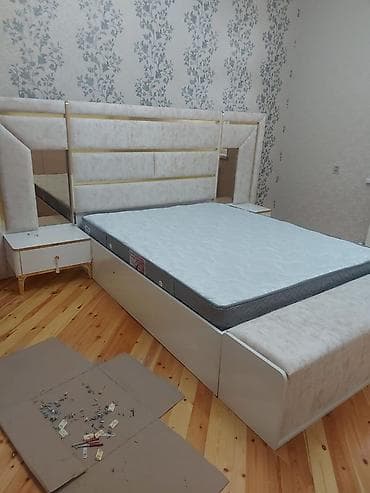 Yataq otağı mebel dəsti BAZALI Endirim olunacaq Tərkibi: - Çarpayı — 4