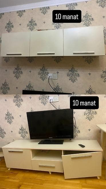 vitrin polka: Düz TV altlığı, Polkalı, Laminat — 1