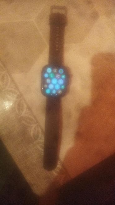 Smart saatlar: Ağıllı saat – toxunma ekranlı, kvadrat/köşəli dizayn - Rəng: qara — 2