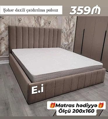 matrasi: Yeni, İkinəfərlik çarpayı, Bazasız, Matras ilə, Siyirməsiz, Azərbaycan — 2