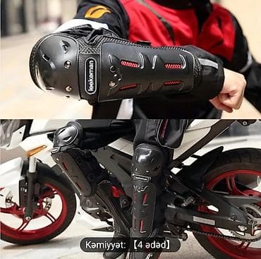velo zapchast: Motosiklet dirsək və diz qoruyuculari satılır, təzədir pakofkadadir — 2
