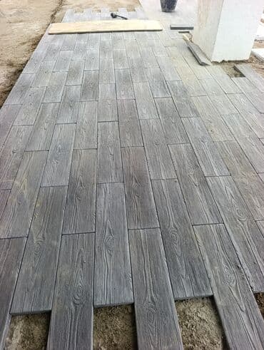 duz corek: Tamet döşəmə xidməti – dekorativ beton/daş təməli ilə həyət və giriş — 2