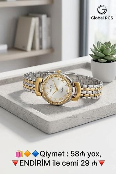 sim kartli saat: Yeni, Qol saatı, Rolex, rəng - Qızılı — 2
