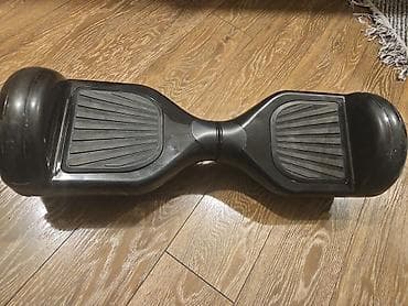 x9 skuter: Özünü tarazlayan skuter (hoverboard) – qara rəngdə. - İki platformalı — 1