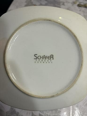 acar naboru satilir: Nahar dəsti, rəng - Ağ, Farfor, Schafer, Almaniya — 4
