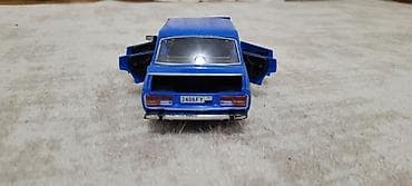 4 man Dəmir avtomobil – klassik VAZ 2106 (mavi rəng) - Miqyas — 5