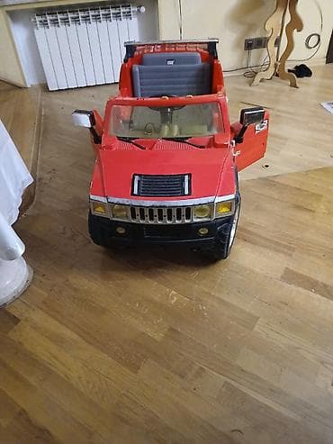 ev masin: Uşaq üçün elektrikli minik maşını – qırmızı off-road jip modeli - — 5