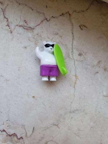 sederek oyuncaq: Surf temalı mini fiqur – ayı obrazı - Material: bərk plastik - — 1