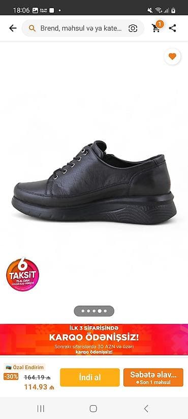 Sabo: Ölçü: 39, rəng - Qara, Yeni — 3