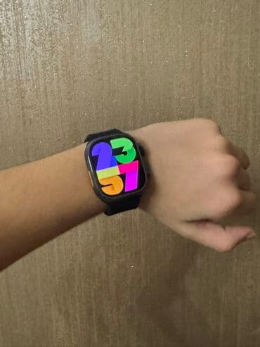 apple watch ultra super copy: Smart saat, Sensor ekran, rəng - Qara — 2