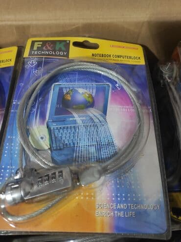 15 6 led: Nootbook lock .Nootbuklar ucun ogurlanmasin deye kodlu trosu.Yep yeni — 1