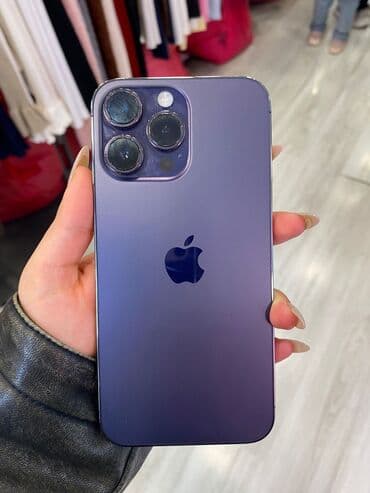irşadda telefonlar: 14 pro max satilir. 128 gb yaddas,85 pil. Ustada olmayib ve arxasi — 2