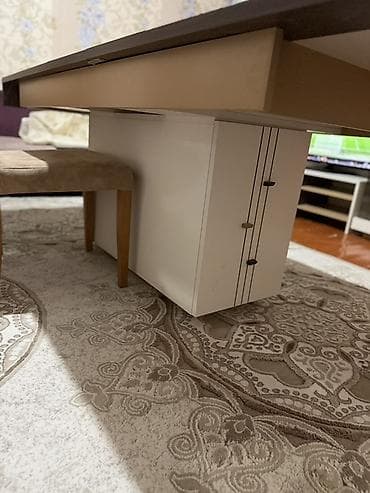 bar stolu: Ideal mdf yemek masası (endırım olacag) - Mexanizm: Ortadan açılıb — 4